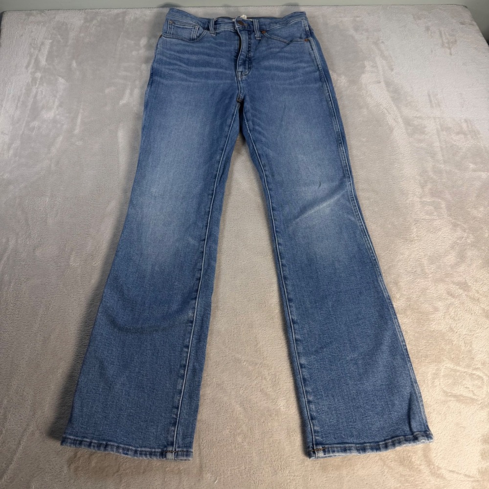 Madewell High-Rise Bootcut Jeans Womens 27 Blue Cotton Blend MC565 Denim Flare